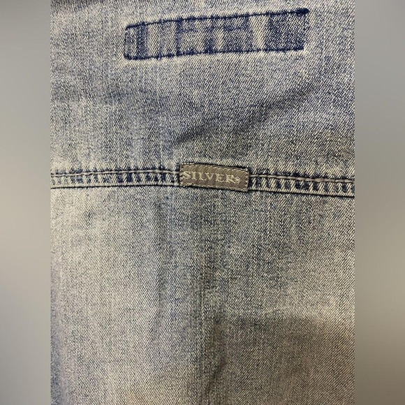 Vintage Y2K Silver Jeans Co Denim Jacket Medium Light Wash Jean - Picture 9 of 15